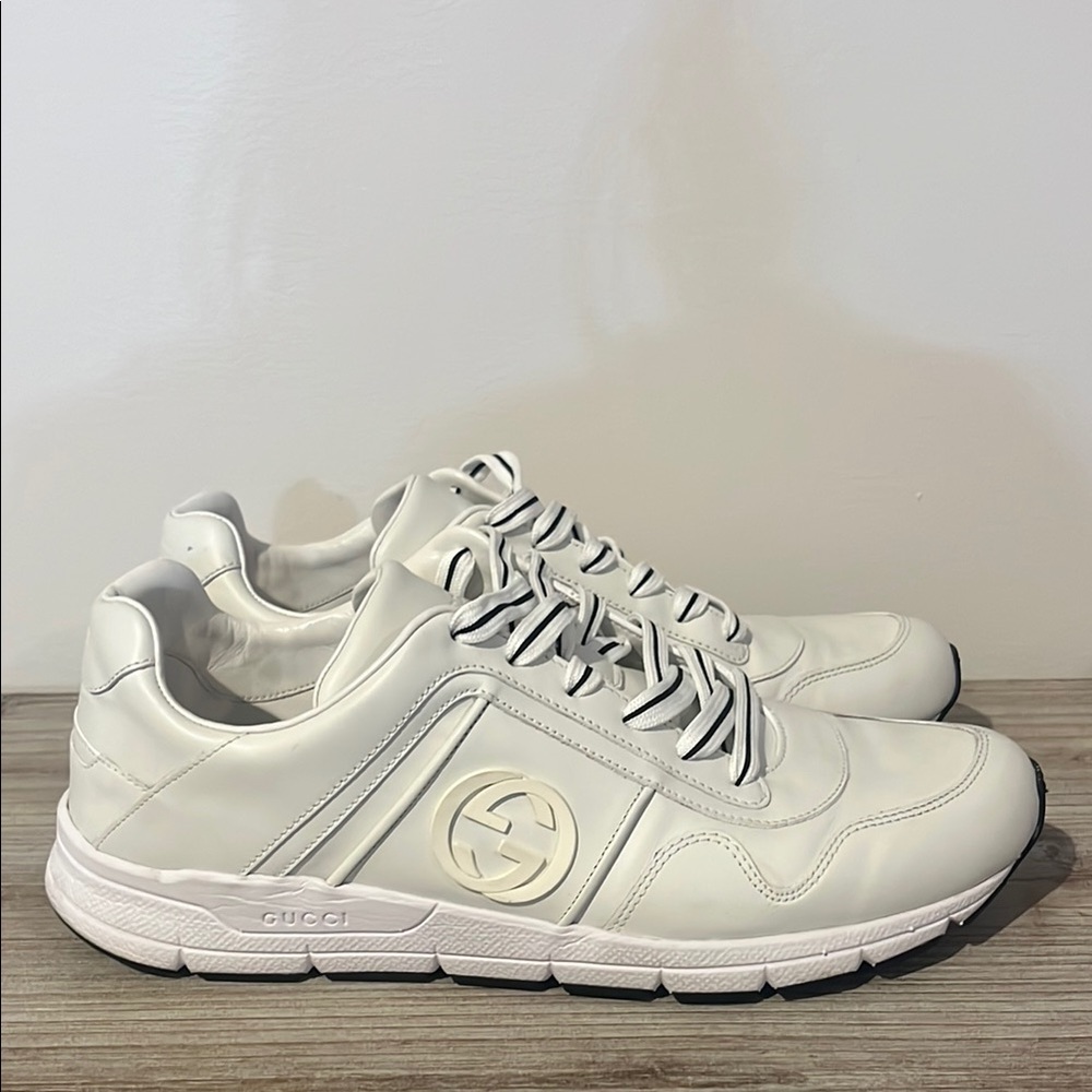 Gucci Men's White Leather Sneakers